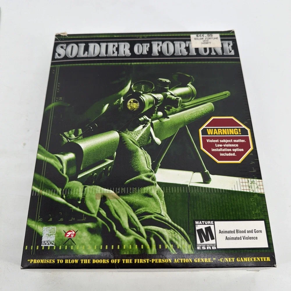 Soldier of Fortune (PC, 2000, Activision) Big Box Large Display
